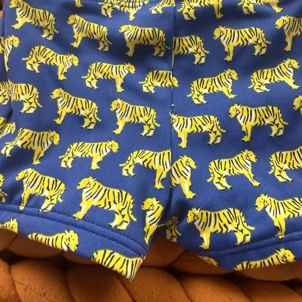 Janie & Jack Baby Boy Euro Swimmer Swimsuit Swim Bottoms 0-3 Months Blue Tiger